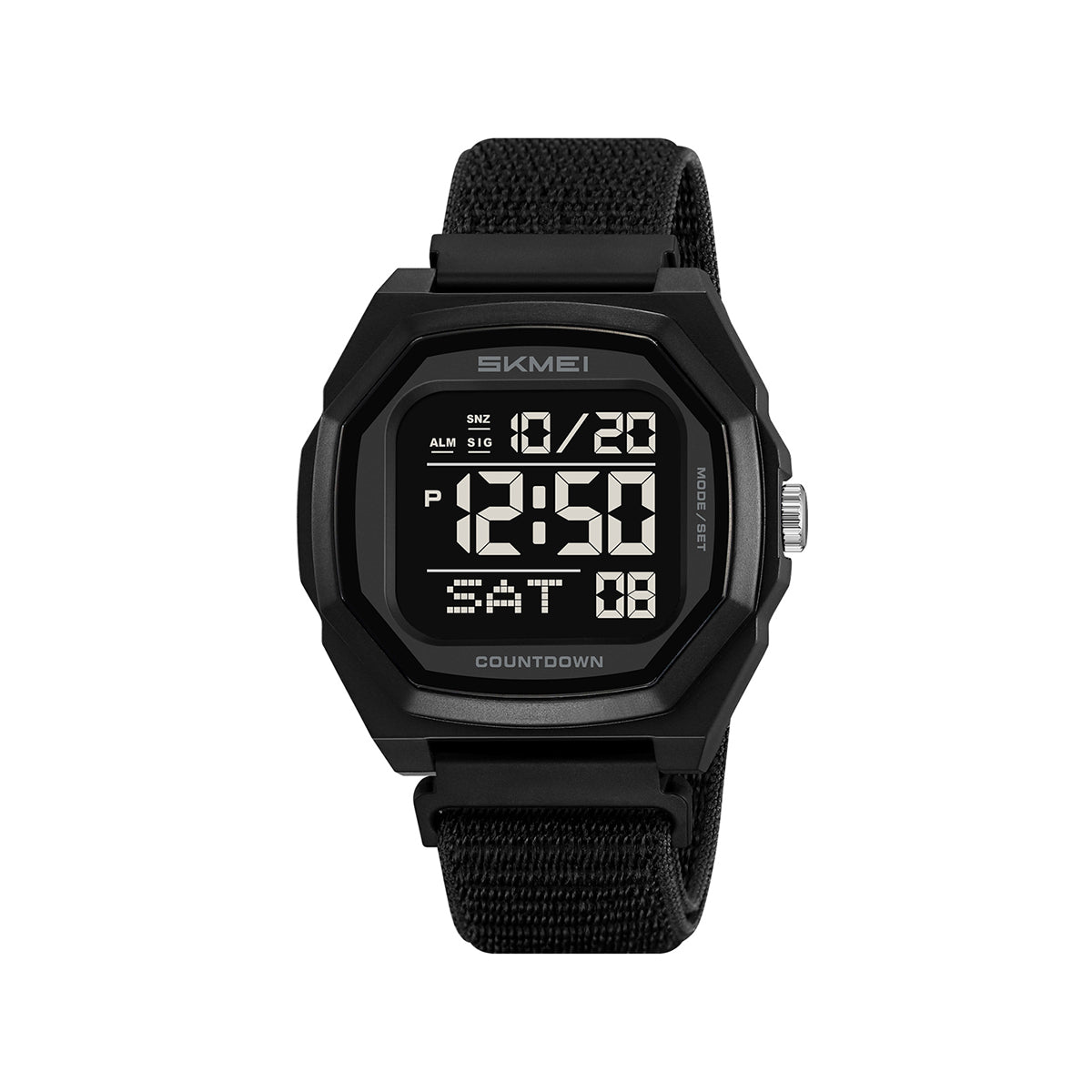 SKMEI 2495 Men's Digital Sports Waterproof Dual Time Outdoor Watch - Black