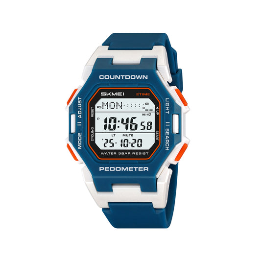 SKMEI 2596 Men's Waterproof Digital Sports Watch - Blue