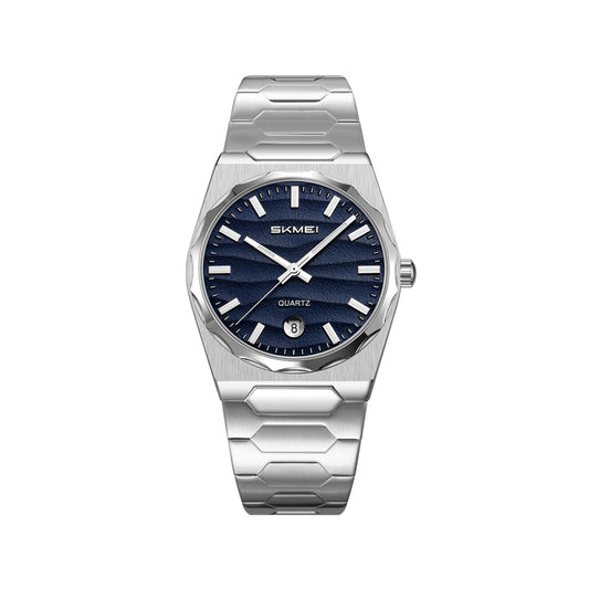 SKMEI 9382 Men's Stainless Steel Quartz Watch - Blue