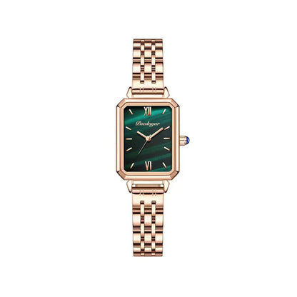 POEDAGAR 622 Elegant Ladies Stylish Watch- Rose Gold & Green