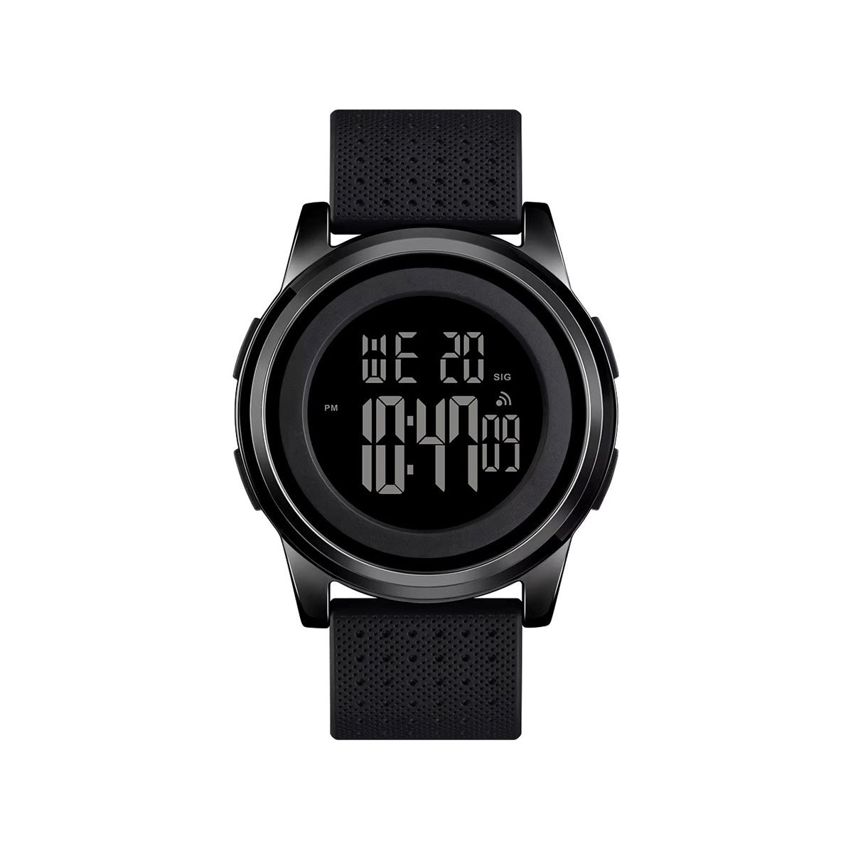 SKMEI 1502 Silicon strap resin glass 5 ATM waterproof digital watch for Men’s