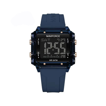 NAVIFORCE 7101 LCD Digital Display Sports Men's Watch-Blue