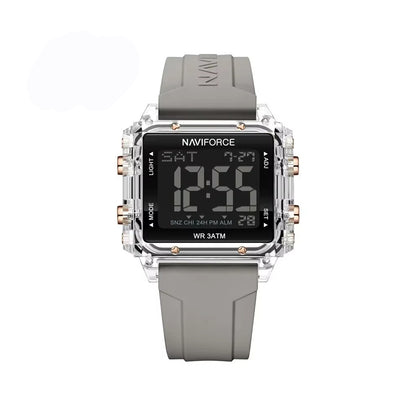 NAVIFORCE 7101 LCD Digital Display Sports Men's Watch-Gray