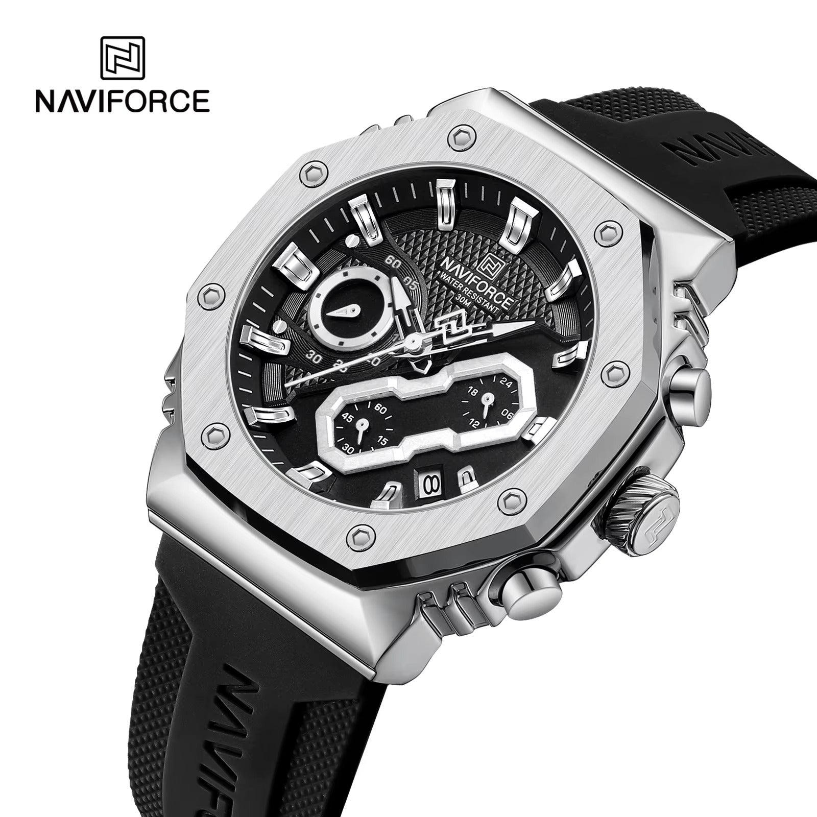 NAVIFORCE 8035 Luxury Chronograph Military Sports Men's Watch