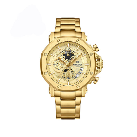 NAVIFORCE 8065 Active Chronograph Men's Watch-Gold