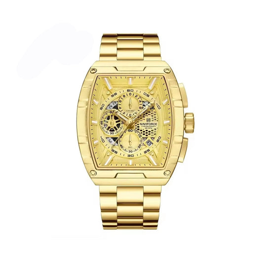 NAVIFORCE 8066 Active Chronograph Men's Watch-Gold