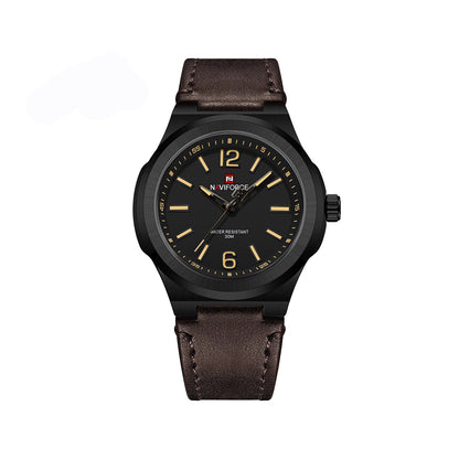 NAVIFORCE 9233 Casual Leather Quartz Men’s Watch