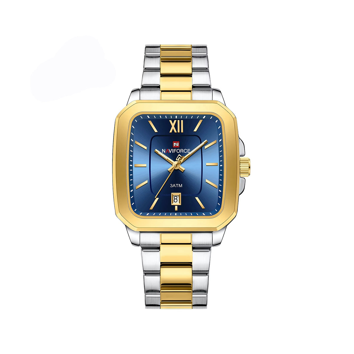 NAVIFORCE 9239 Stainless Casual Men's Watch-Gold Blue