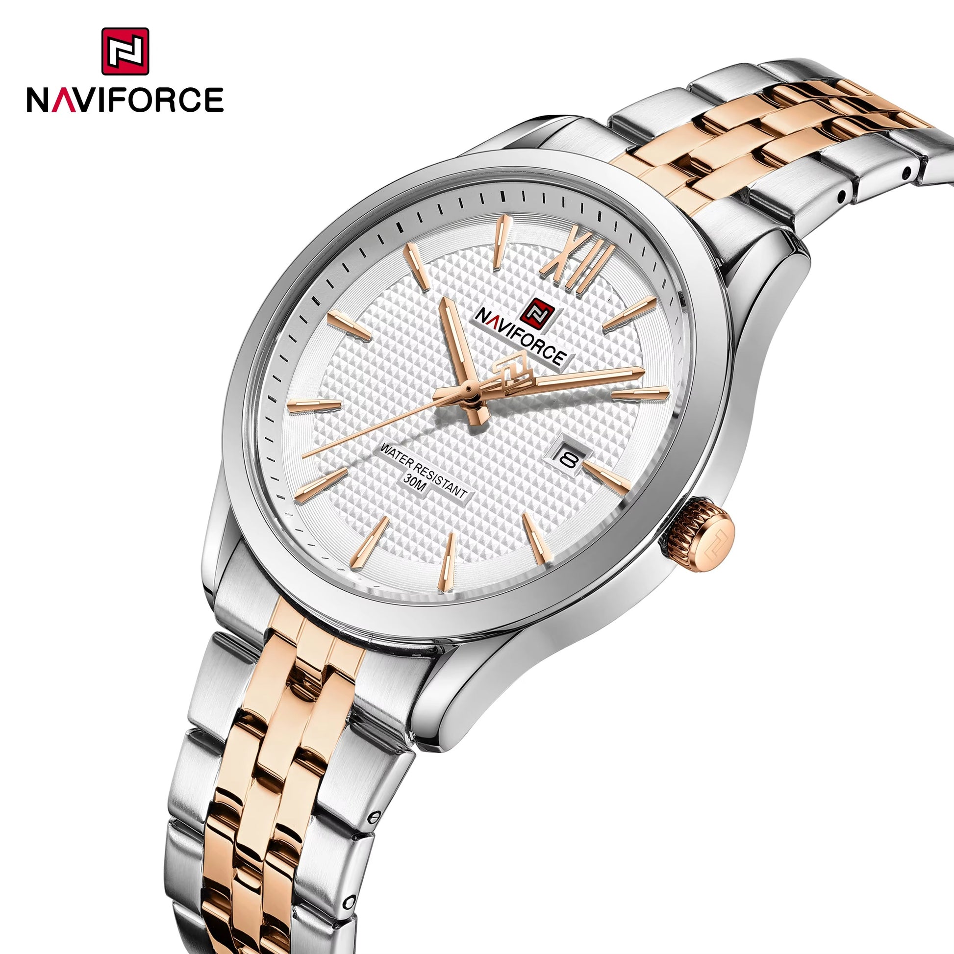 NAVIFORCE 9255 Elegant Stainless Steel Men's Watch