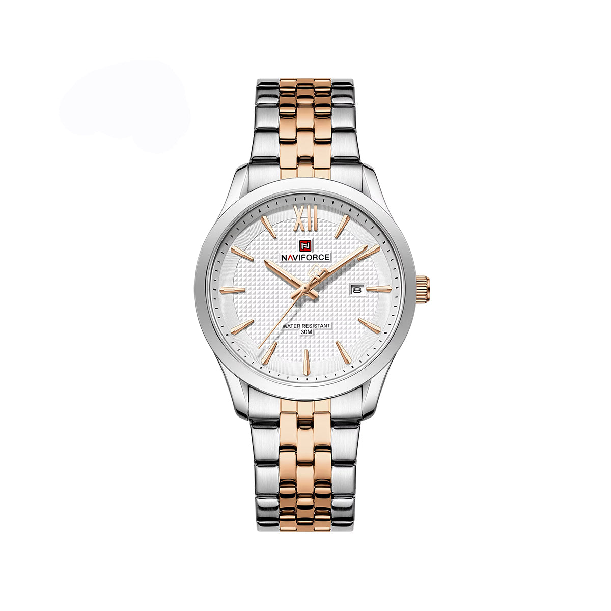 NAVIFORCE 9255 Elegant Stainless Steel Men's Watch – Timecliq