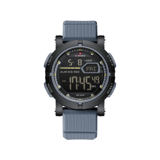 Naviforce 7139 Tactical Men's Waterproof Digital Watch - Light Blue