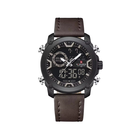 NAVIFORCE 9261 Quartz Digital Watch - Brown