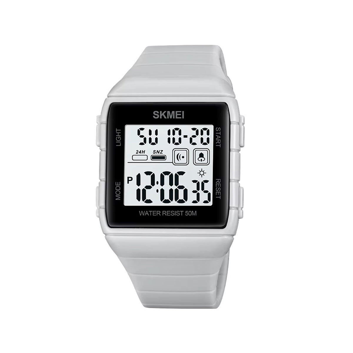 SKMEI 1960 50m Waterproof Electric Men's Watch-White