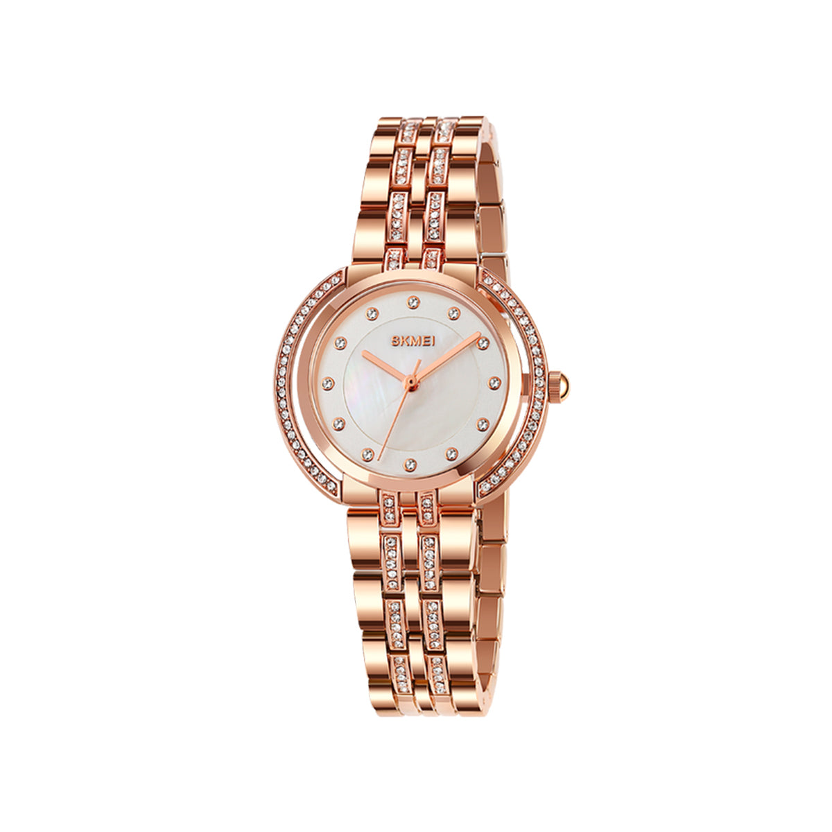 SKMEI 1979 Analog Quartz Luxury Special Ladies Watch-Rose Gold
