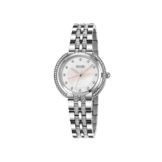 SKMEI 1979 Analog Quartz Luxury Special Ladies Watch-Silver