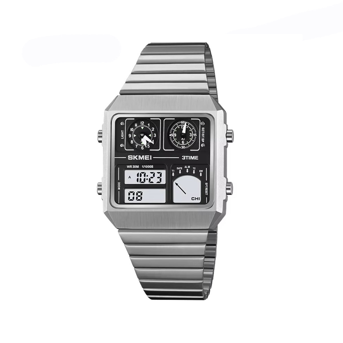 SKMEI 2198 Vintage Dual Time Electronics Men’s Watch