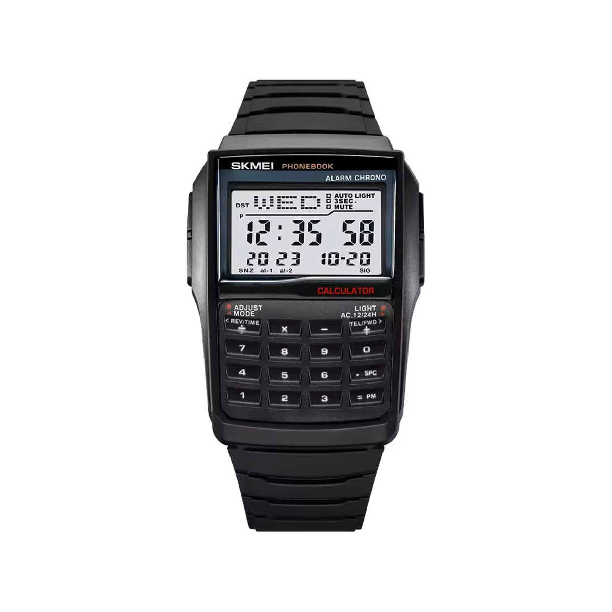 SKMEI 2255 Calculator Style Digital Watch For Men-Black
