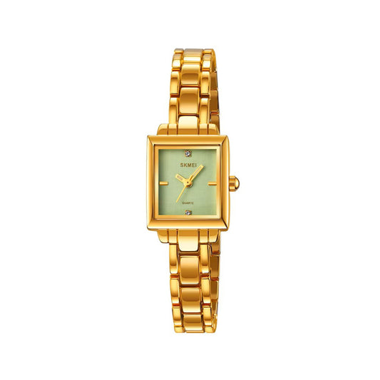 SKMEI 2315 Vintage Stainless Steel Ladies Watch-Gold