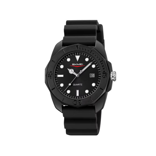 SKMEI 2393 New Quartz Luminous Sports Men's Watch-Black