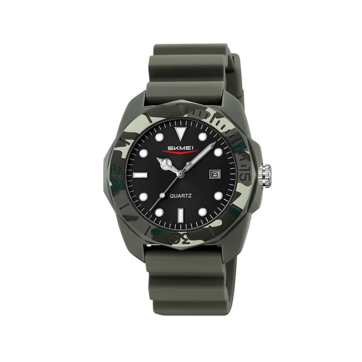 SKMEI 2393 New Quartz Luminous Sports Men's Watch-Green