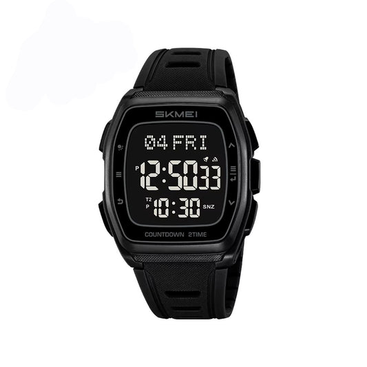 SKMEI 2441 New Waterproof Sports Digital Silicon Watch For Men-Black