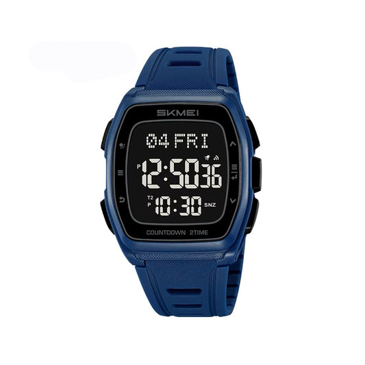 SKMEI 2441 New Waterproof Sports Digital Silicon Watch For Men-Blue
