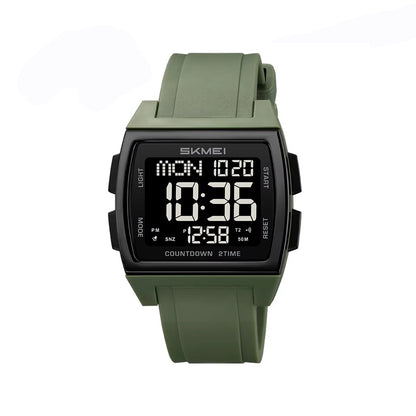 SKMEI 2453 Square Big Numbers Dial Digital Men’s Watch