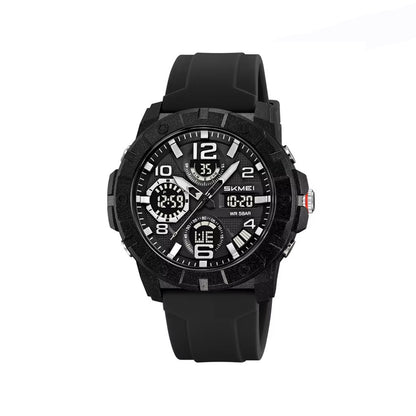SKMEI 2487 Digital Silicon Band Sports Men’s Watch-Black