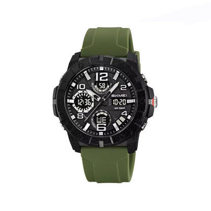 SKMEI 2487 Digital Silicon Band Sports Men’s Watch-Green