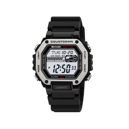 SKMEI 2522 New Electronic Sports Men's Watch-Black