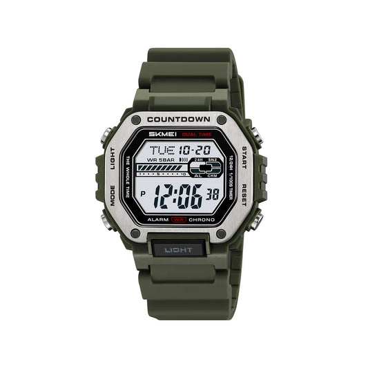 SKMEI 2522 New Electronic Sports Men's Watch-Green