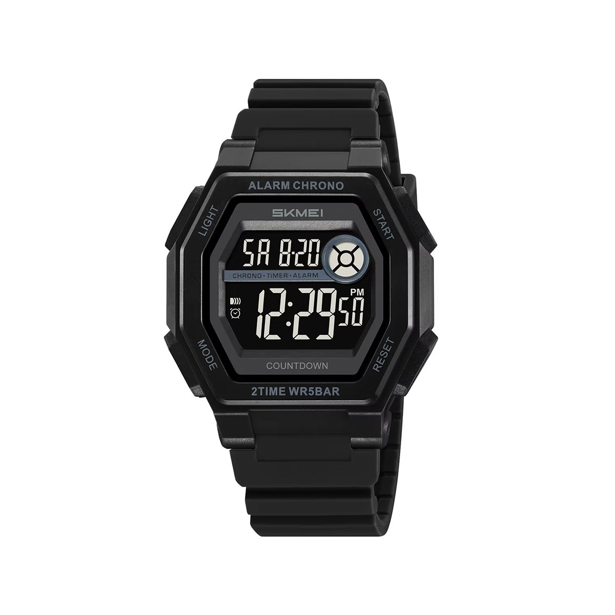 SKMEI 2552 Multi-Functional Digital Sports Men's Watch-Black