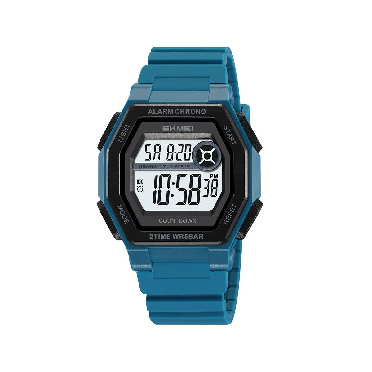 SKMEI 2552 Multi-Functional Digital Sports Men's Watch-Blue