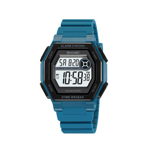SKMEI 2552 Multi-Functional Digital Sports Men's Watch-Blue