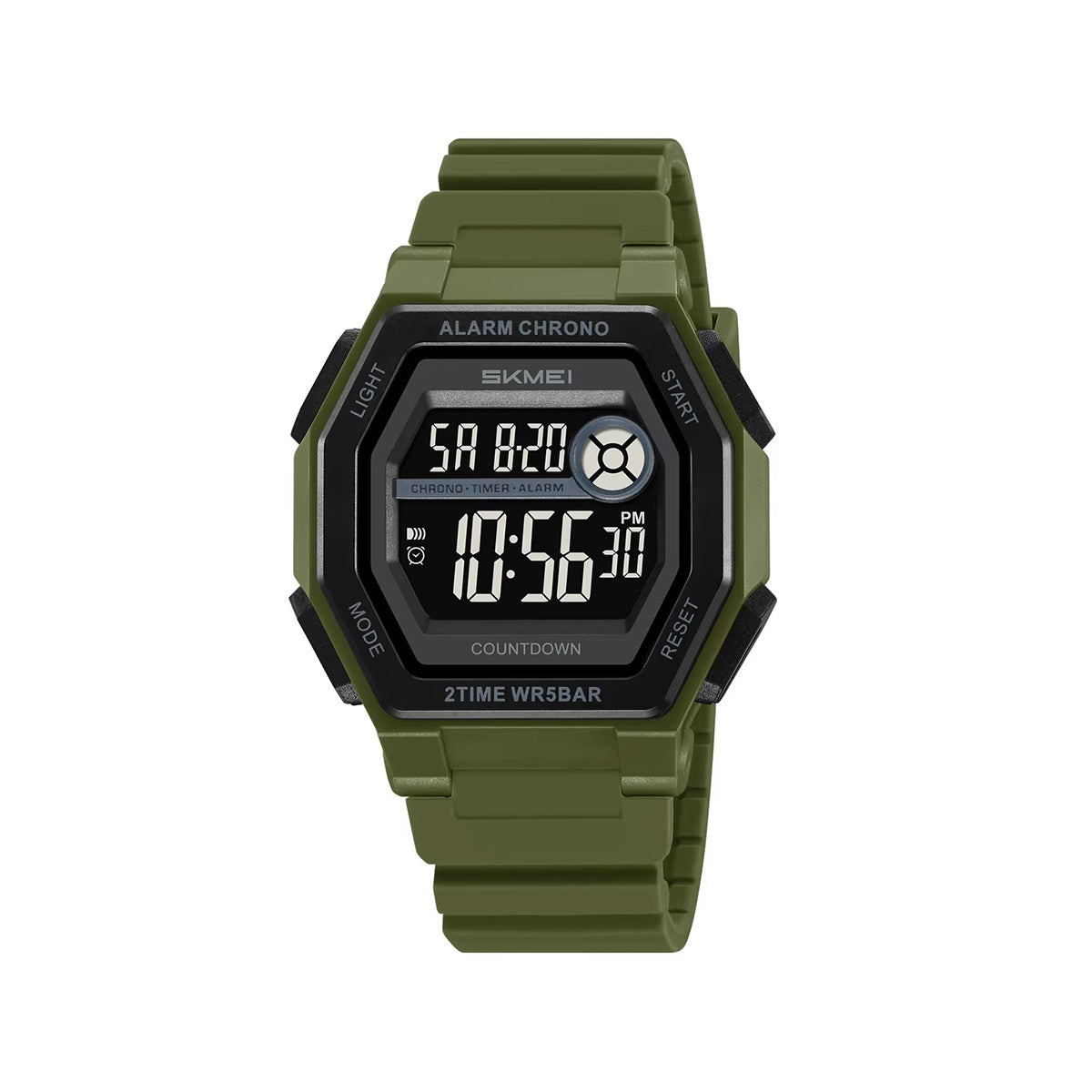 SKMEI 2552 Multi-Functional Digital Sports Men's Watch-Green