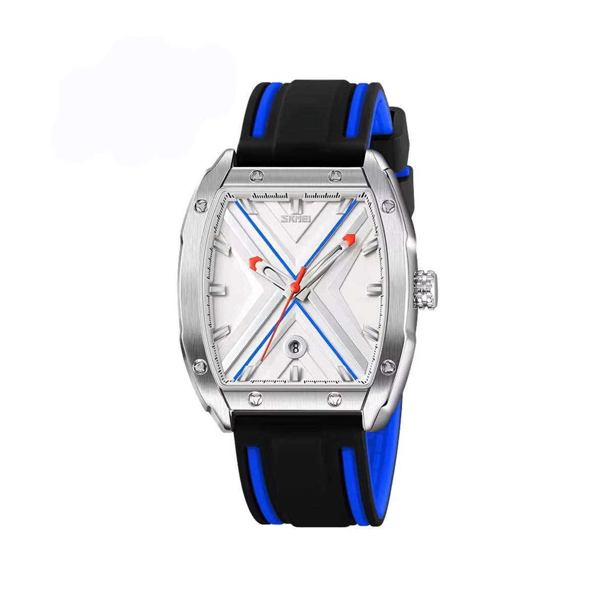 SKMEI 9364 Quartz Waterproof Silicone Strap Date Men's Watch-Blue