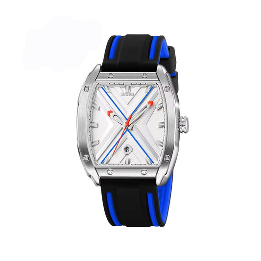 SKMEI 9364 Quartz Waterproof Silicone Strap Date Men's Watch-Blue