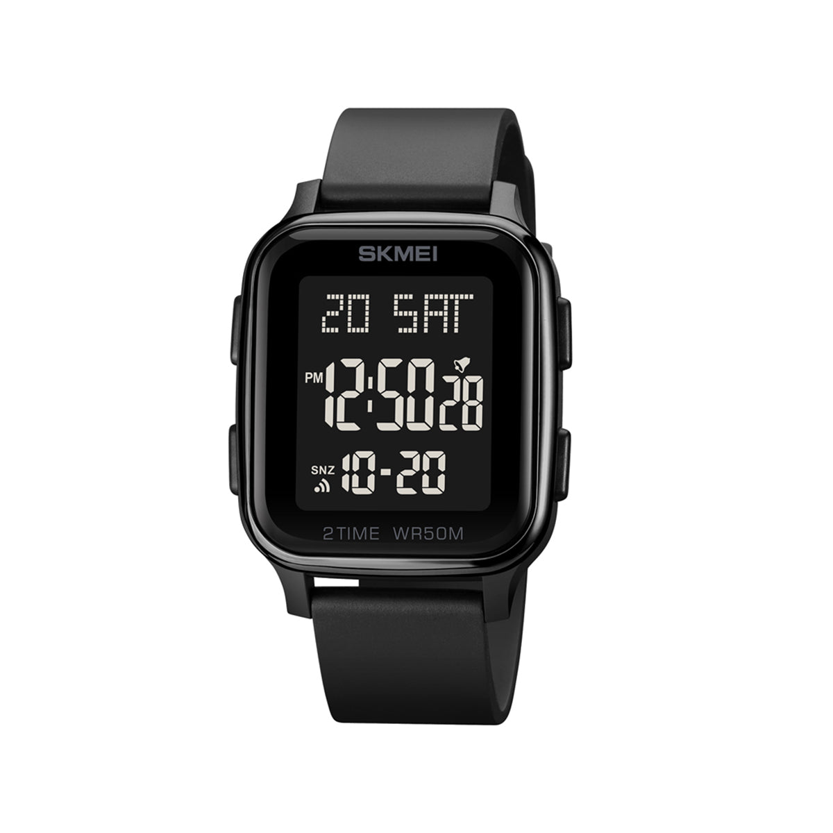 Skmei 1858 Dual Time Silicon Strap Digital Men's Watch