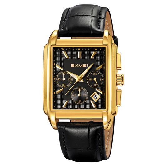 SKMEI 2339 Gold Black Luxury water Resistant stainless-steel Top-Quality Men’s watch