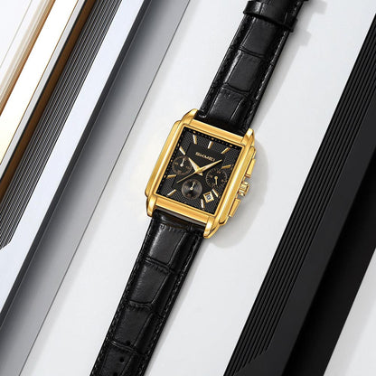 SKMEI 2339 Gold Black Luxury water Resistant stainless-steel Top-Quality Men’s watch