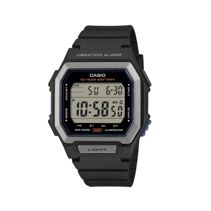 Casio W-738H-1AVDF Standard Vibration Alarm Digital Resin Belt Watch