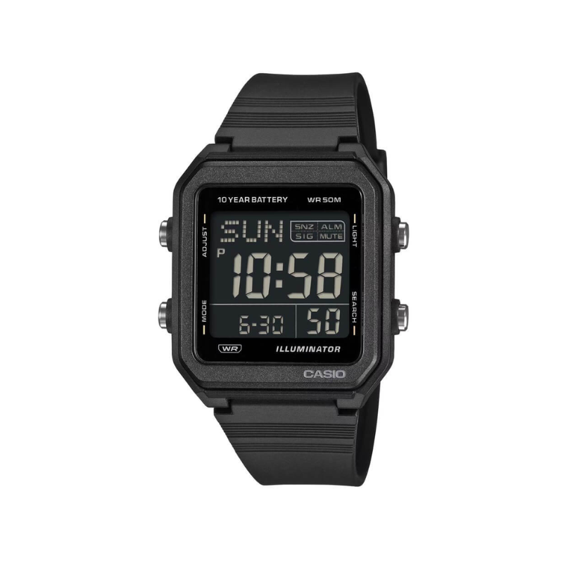 Casio W-221H-1BVDF Digital Resin Belt Watch