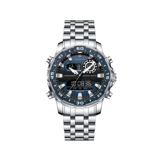 POEDAGAR E122 Luxury LED Men's Watch - Blue