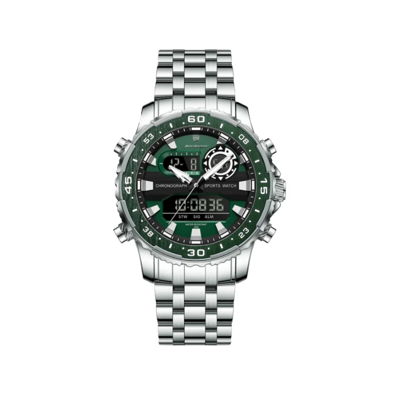 POEDAGAR E122 Luxury LED Men's Watch - Green