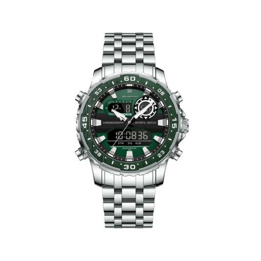 POEDAGAR E122 Luxury LED Men's Watch - Green