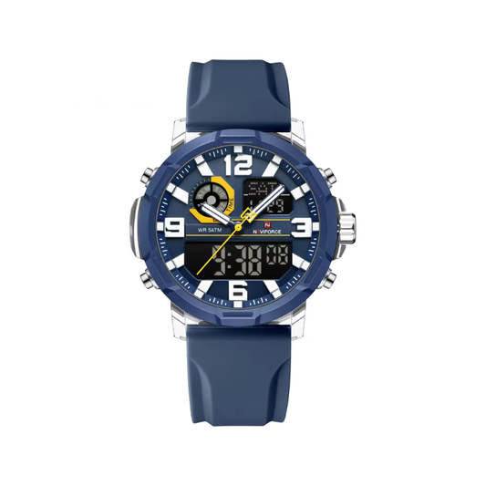 NAVIFORCE NF7130 Dual Display Men’s Sports Watch- Blue