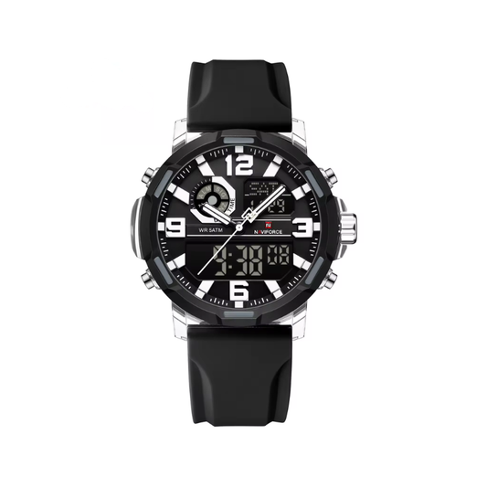 NAVIFORCE NF7130 Dual Display Men’s Sports Watch- Black