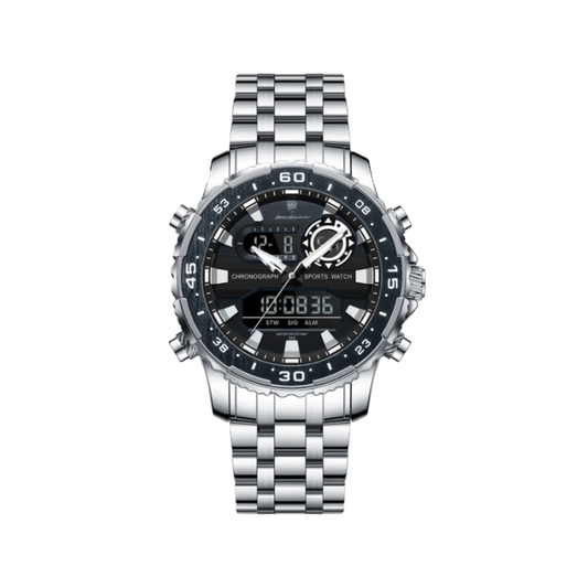 POEDAGAR E122 Luxury LED Men's Watch - Black