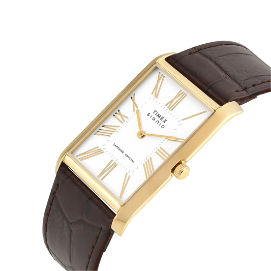 TIMEX TWEG34300 Signio White Dial Analog Watch