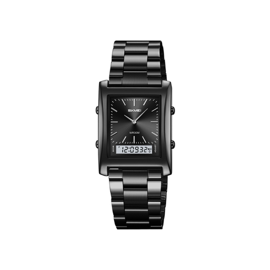 SKMEI 2571 Digital Waterproof LED Display, Alarm, Stopwatch & Backlight Men’s Wrist Watch- Black
